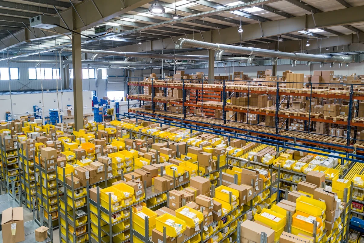 WBLW warehouse interior with organised pallet racking and storage